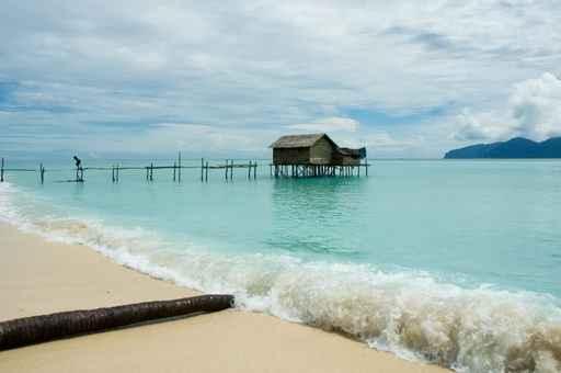 Stilt House Tropical Waters Wall Decal