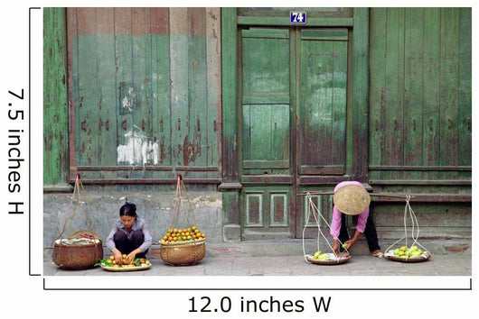 street vendors in Hanoi Wall Mural