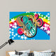 Peace Love - Flower Power Wall Mural