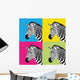 Pop Art Zebra Wall Mural