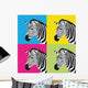 Pop Art Zebra Wall Mural