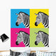Pop Art Zebra Wall Mural