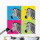 Pop Art Zebra Wall Mural