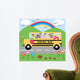 School Bus Wall Mural