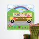 School Bus Wall Mural