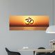 OM-sign at sunset 02 Wall Mural