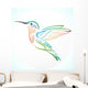 Colorful Hummingbird Wall Mural