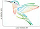 Colorful Hummingbird Wall Mural