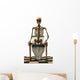 Skeleton toilet Wall Decal