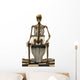 Skeleton toilet Wall Decal