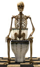 Skeleton toilet Wall Decal