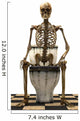 Skeleton toilet Wall Decal