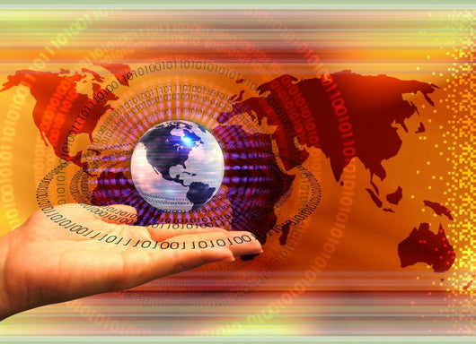 global computer technology concept Wall Mural