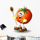 Pomodoro Cartoon-Tomato-Vector Wall Mural
