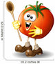 Pomodoro Cartoon-Tomato-Vector Wall Mural