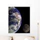 Earth Moon Wall Decal