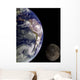 Earth Moon Wall Decal