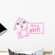 Baby Bunny Girl Wall Decal