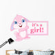 Baby Bunny Girl Wall Decal