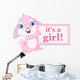 Baby Bunny Girl Wall Decal