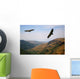 Eagle Above the Valley Wall Mural
