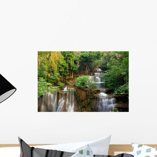 Water Fall in Deep Forest Wall Mural