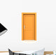 Closed Single Orange Door
