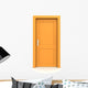 Closed Single Orange Door