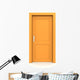 Closed Single Orange Door