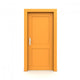 Closed Single Orange Door