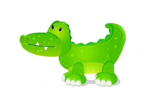Toy Cute Crocodile Wall Decal