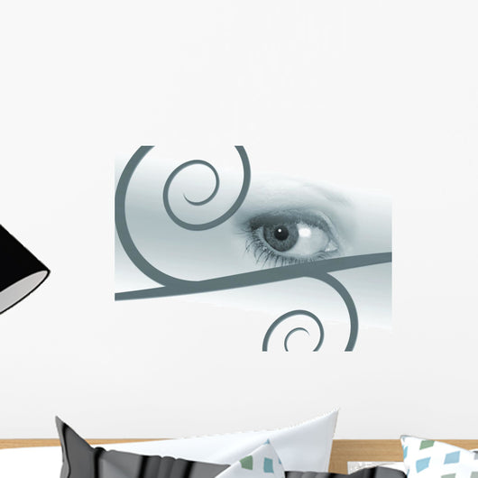 Eye Illustration Wall Mural