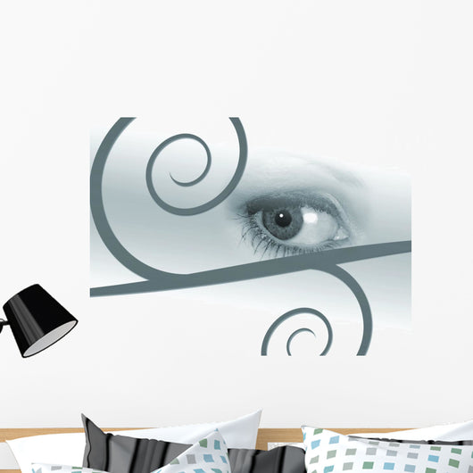 Eye Illustration Wall Mural