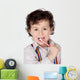 adorable boy  child cleaning the teeth Wall Decal
