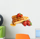 Waffles and Strawberries Wall Decal