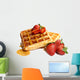 Waffles and Strawberries Wall Decal