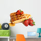 Waffles and Strawberries Wall Decal