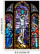 Stained Glass Crucifixtion Christ