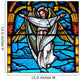 Stained glass Angel Wall Mural