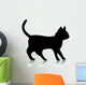 Black Kitten Silhouette Wall Decal