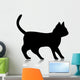 Black Kitten Silhouette Wall Decal