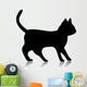 Black Kitten Silhouette Wall Decal
