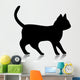 Black Kitten Silhouette Wall Decal