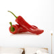 Red Peppers Wall Decal
