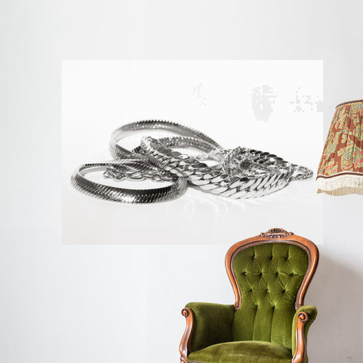 Silvery Jewelry Wall Decal