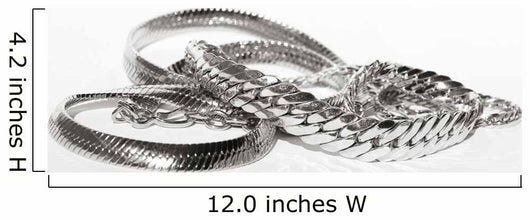 Silvery Jewelry Wall Decal