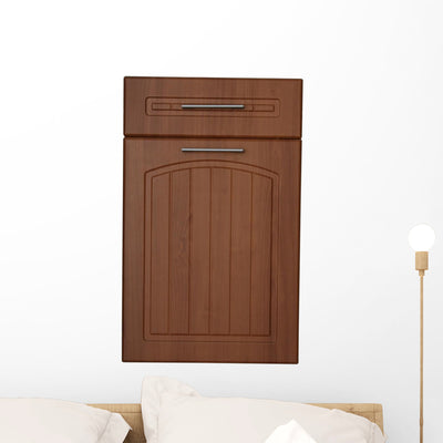 Cabinet Door shown on a wall