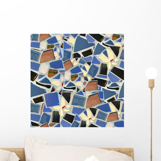 Broken Tile Mosaic Seamless Wall Decal