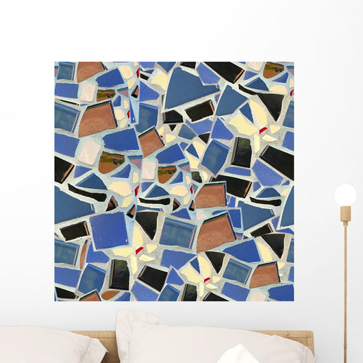 Broken Tile Mosaic Seamless Wall Decal