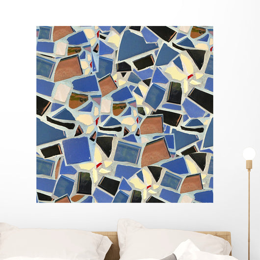 Broken Tile Mosaic Seamless Wall Decal